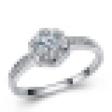 Женская 925 стерлингового серебра Ультра высокая-конец мода Инкрустированные алмазами кольцо
